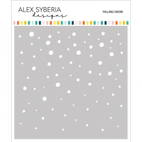 Falling Snow Stencil - Alex...