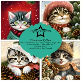 Christmas Kitties 6x6"...