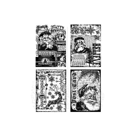 CMS051 - Holiday Collections - Tim Holtz Cling Mount Stamps