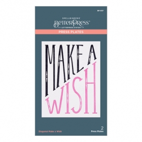 Diagonal Make a Wish Press...