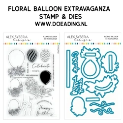 SET Floral Balloon Extravaganza Stamps & Dies - Alex Syberia Designs