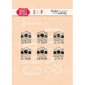 Mini Cameras Clearstamps -...