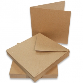 Cards & Envelopes 5x5" Kraft