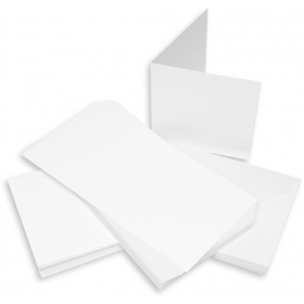 Cards & Envelopes 5x5" White