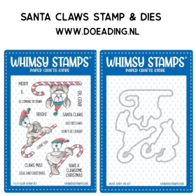 SET Santa Claws Stamps &...