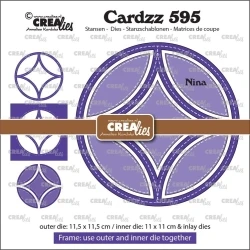 Cardzz Stansen No. 595, Frame & Inlay Nina - Crealies