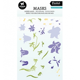 * Mask A5 Blue Bell Flowers...