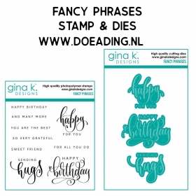 SET Fancy Phrases Stamps &...