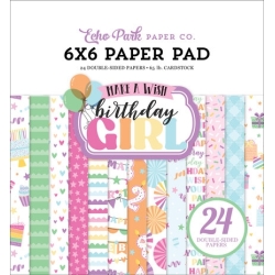 Make A Wish Birthday Girl 6x6" Paper Pad - Echo Park