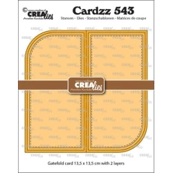 Cardzz No.543 Gatefold Card met 2 Afgeronde Hoeken - Crealies