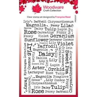 Flower Names Clearstamps -...