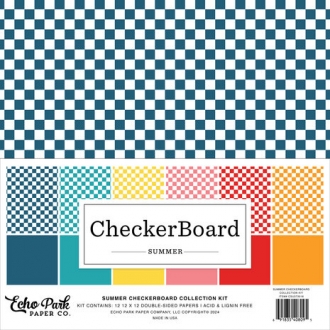 Summer Checkerboard 12x12"...