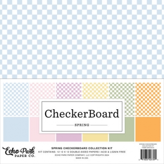 Spring Checkerboard 12x12"...