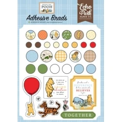 Winnie The Pooh Adhesive Brads - Echo Park