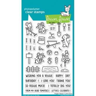 Veggie Happy Clearstamps -...