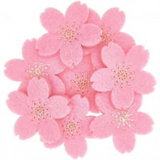 Cherry Blossoms Vilt Roze -...