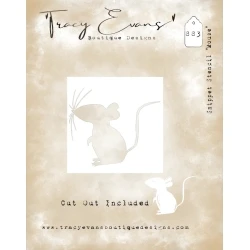 Snippet Stencil Mouse 4x4" - Tracy Evans