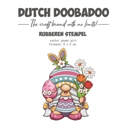 Voorjaar 2 - Easter Gnome Girl Unmounted Stamp - Dutch Doobadoo