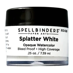 Splatter White Opaque Watercolor 0.25 oz - Spellbinders