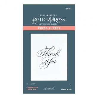 Copperplate Thank You Press...