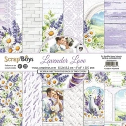 Lavender Love 6x6" Paper Pad - Scrapboys