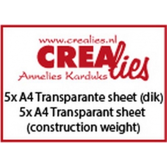 Transparante Sheet Dik 5xA4...