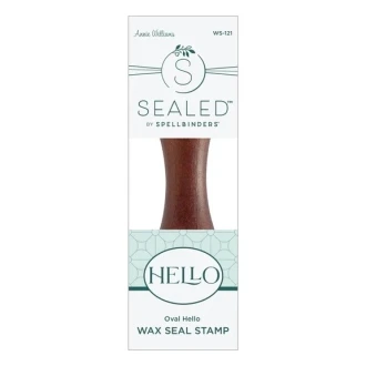 Oval Hello Wax Seal Stamp - Spellbinders