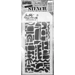 Cut Out Shapes 1 - Tim Holtz - Layered Stencil 175