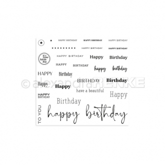 Clearstamp Happy Birthday -...