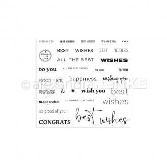 Clearstamp Best Wishes -...