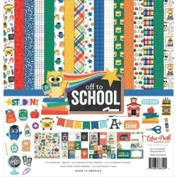 Off To School 12x12" Collection Kit - Echo Park