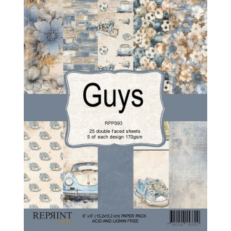 Guys 6x6" Paper Pack - Reprint
