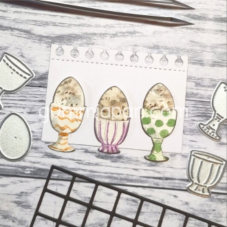 3 Egg Cups - Gummiapan