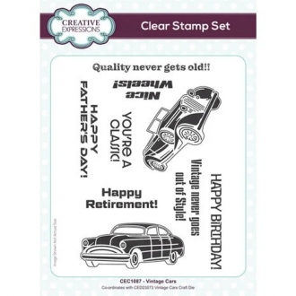 Clearstamp A5 Vintage Cars...
