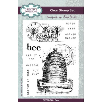 Sam Poole Clearstamp A6 Bee...