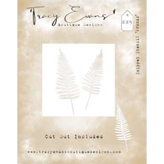 Snippet Stencil Fronds 4x4"...