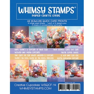 Creative Cupcakes Quick Card Fronts - Whimsy Stamps