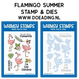 SET Flamingo Summer Stamps...