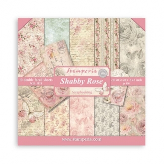 Shabby Rose 8x8" Paper Pack...
