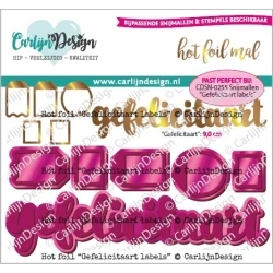 Hoi Foil Gefelicitaart Labels - Carlijn Design