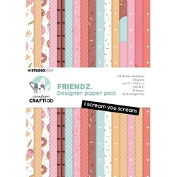 Paper Pad A5 - I Scream You Scream Friendz Nr.191 - Studio Light