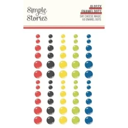 Say Cheese Magic Glossy Enamel Dots - Simple Stories