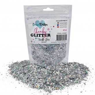 Holo Twinkle Stars Silver -...