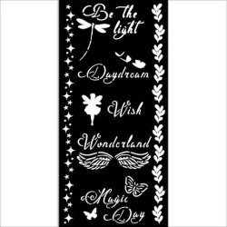 Wonderland Thick Stencil 12x25cm Magic Day - Stamperia