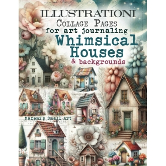 Whimsical Houses - Collage Ephemera Book