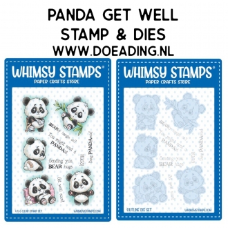 SET Panda Get Well Stamp &...