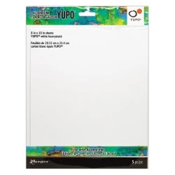 Tim Holtz Alcohol Ink Yupo Paper 8x10" White Heavystock (5pcs) - Ranger