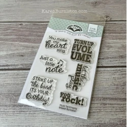 CS002 - Music Sentiments Clearstamps