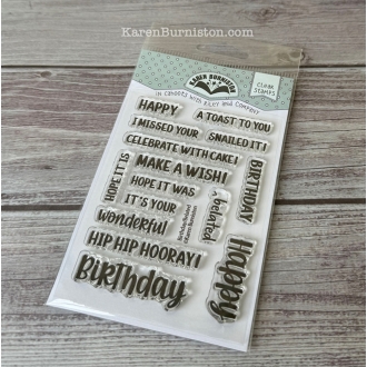 CS003 - Birthday/Belated Clearstamps