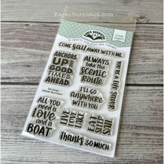 CS005 - Sail Away Sentiments Clearstamps